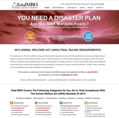 Total MRO website