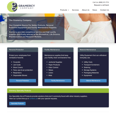 Gramercy Company website - Guilford, CT